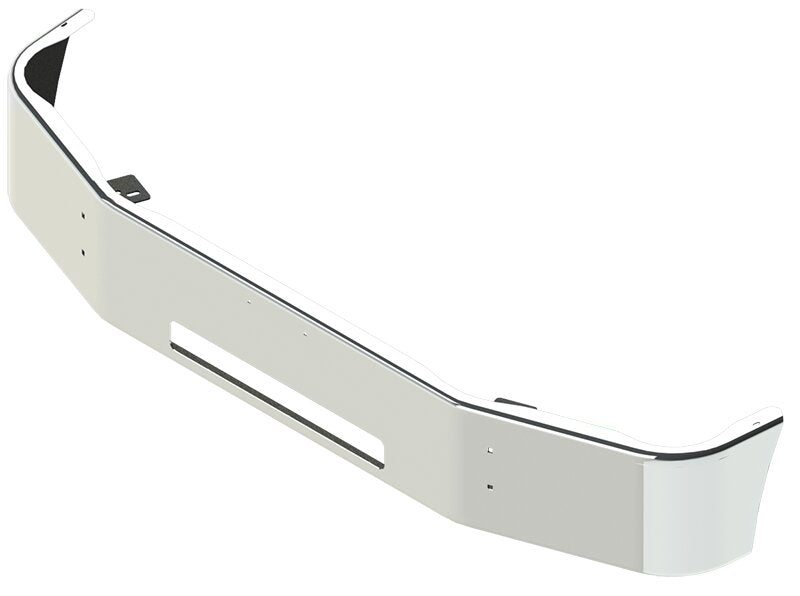 BUMPER FOR PETERBILT 330, 335, 337, 340, 348 SETBACK AXLE 2006-2014 12" TO 14" SETBACK AXLE CHROME WITH TOW HOLE