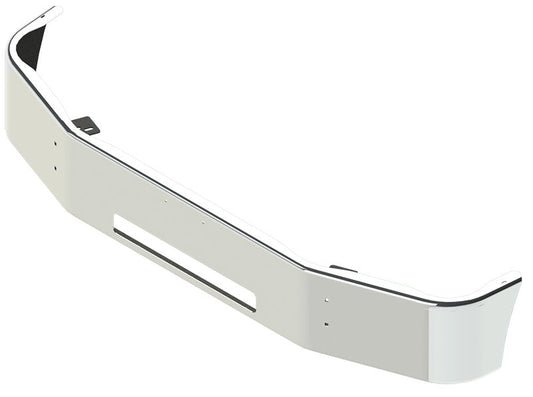 BUMPER FOR PETERBILT 330, 335, 337, 340, 348 SETBACK AXLE 2006-2014 12" TO 14" SETBACK AXLE CHROME WITH TOW HOLE