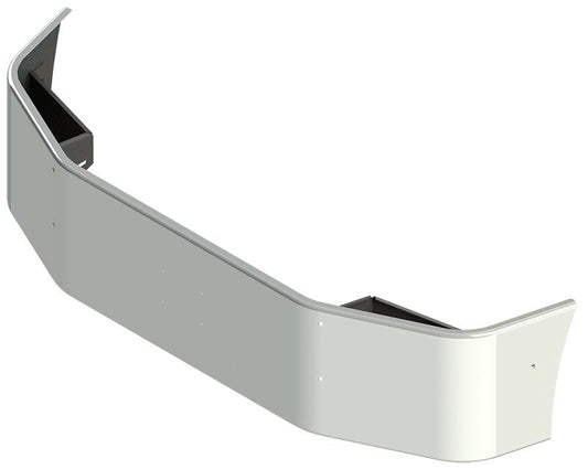 BUMPER FOR PETERBILT 386 SETBACK AXLE 2006-2015 20" SETBACK AXLE STAINLESS STEEL WITH MOUNTING HOLES ONLY AND LICENSE PLATE HOLES