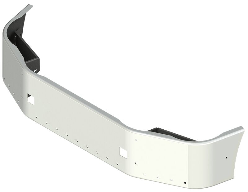 BUMPER FOR PETERBILT 386 SETBACK AXLE 2006-2015 16" SETBACK AXLE CHROME WITH TOW HOLE, LIGHT HOLES