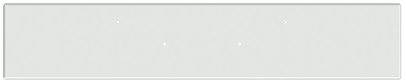 BUMPER FOR PETERBILT 365, 367, 388, 389, 567 2007-2022 18" BOXED END CHROME WITH MOUNTING HOLES ONLY
