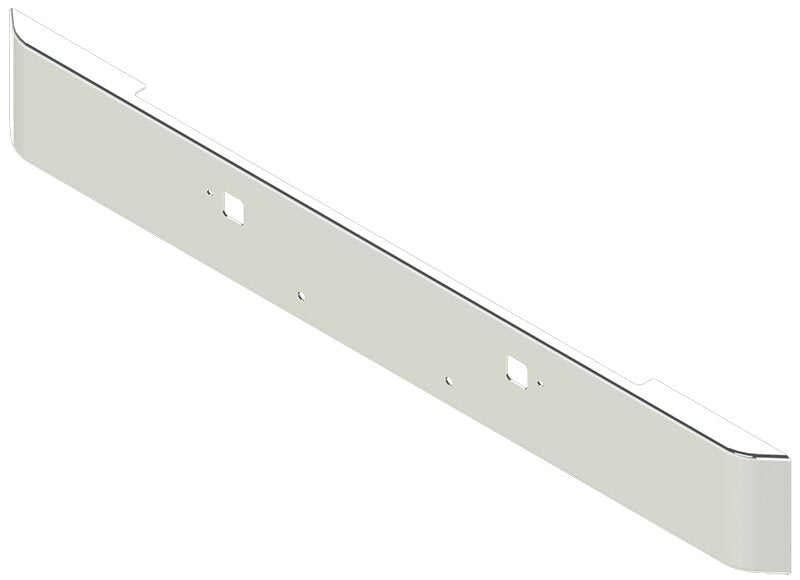 Bumper For KENWORTH, KW, W990, 2018-2026, 12", SQUARE HAND FORM, CHROME, TOW HOLES, 7ga