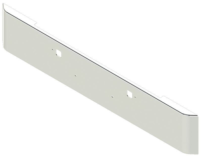 BUMPER FOR PETERBILT 365, 367, 388, 389, 567 2007-2022 16" SQUARE HAND FORM CHROME WITH TOW HOLE
