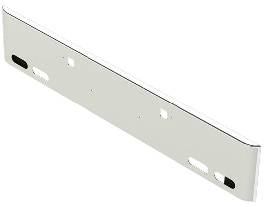 Bumper For KENWORTH, KW, W990, 2018-2026, 18", SQUARE ROLLED END, CHROME, TOW HOLES, LIGHT HOLES, 7ga