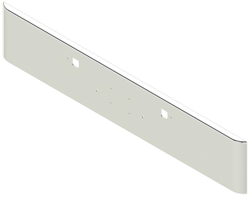 Bumper For KENWORTH, KW, W990, 2018-2026, 18", SQUARE ROLLED END, CHROME, TOW HOLES, 7ga