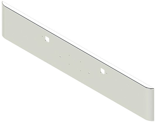 Bumper For KENWORTH, KW, W990, 2018-2026, 18", SQUARE ROLLED END, CHROME, TOW HOLES, 7ga