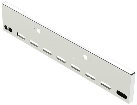 BUMPER FOR PETERBILT 365, 367, 388, 389, 567 2007-2022 18" BOXED END CHROME WITH TOW HOLE AND 9 OVAL HOLES