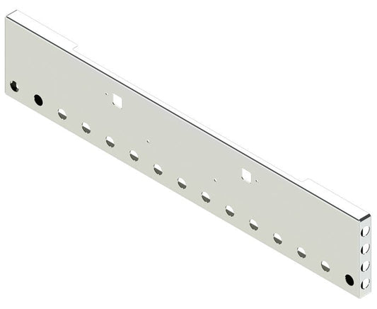 BUMPER FOR PETERBILT 365, 367, 388, 389, 567 2007-2022 18" BOXED END CHROME WITH TOW HOLE AND 15 HOLES FOR 2" LIGHTS