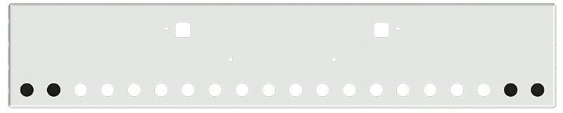 BUMPER FOR PETERBILT 365, 367, 388, 389, 567 2007-2022 18" BOXED END CHROME WITH TOW HOLE, LIGHT HOLES