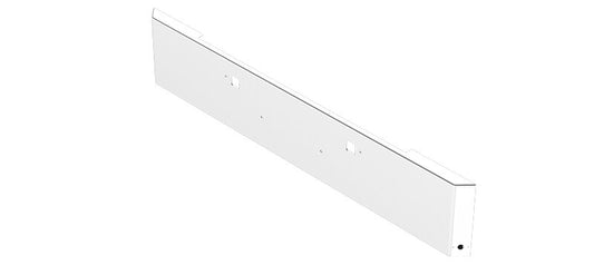 BUMPER FOR PETERBILT 365, 367, 388, 389, 567 2007-2022 18" ROADRUNNER MITRE END CHROME WITH TOW HOLE AND 1 HOLE AT EACH TAPER END FOR WATERMELON LIGHTS