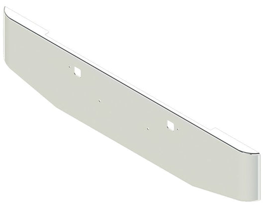 Bumper For KENWORTH, KW, W990, 2018-2026, 20", TAPER HAND FORM, CHROME, TOW HOLES, 10ga