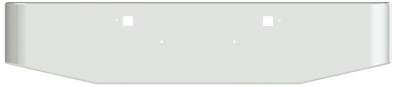 BUMPER FOR PETERBILT 365, 367, 388, 389, 567 2007-2022 20" TAPER HAND FORM CHROME WITH TOW HOLE