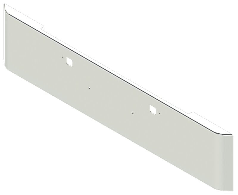 BUMPER FOR PETERBILT 365, 367, 388, 389, 567 2007-2022 20" SQUARE ROLLED END CHROME WITH TOW HOLE