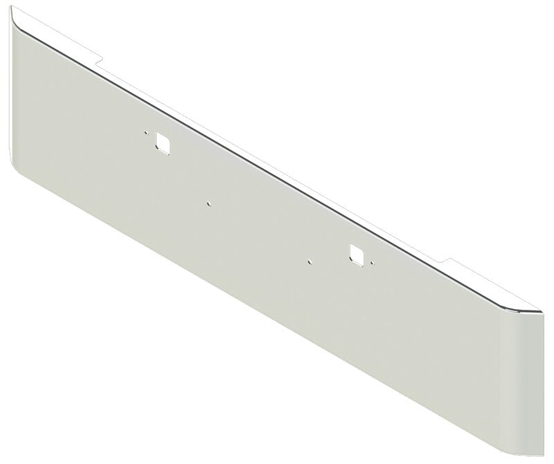 Bumper For KENWORTH, KW, W990, 2018-2026, 22", SQUARE ROLLED END, STAINLESS STEEL, TOW HOLES, 11ga