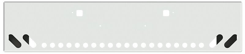 Bumper For KENWORTH, KW, W990, 2018-2026, 20", BOXED END, CHROME, TOW HOLES, LIGHT HOLES, 10ga