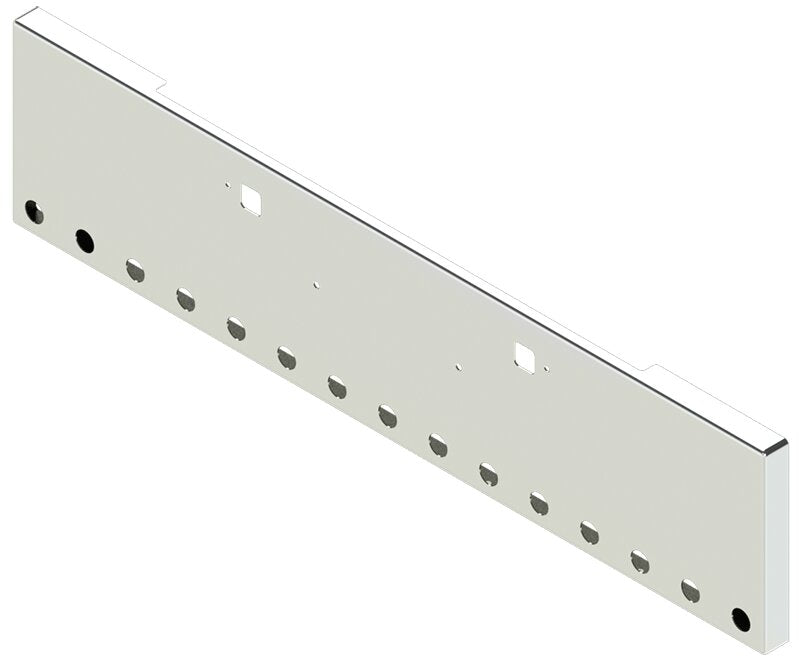 BUMPER FOR PETERBILT 365, 367, 388, 389, 567 2007-2022 22" BOXED END CHROME WITH TOW HOLE AND 15 HOLES FOR 2" LIGHTS