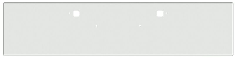 Bumper For KENWORTH, KW, W990, 2018-2026, 22", BOXED END, CHROME, TOW HOLES, 10ga