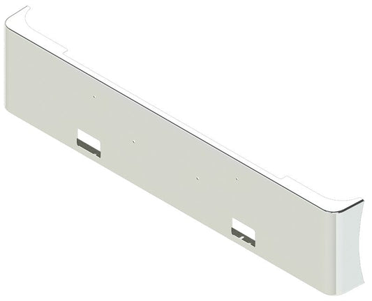 BUMPER FOR PETERBILT 365, 367, 388, 389, 567 2007-2022 20" AMERICAN EAGLE ROLLED END WITH 8" EARS CHROME WITH RECTANGULAR FOG LIGHT HOLES