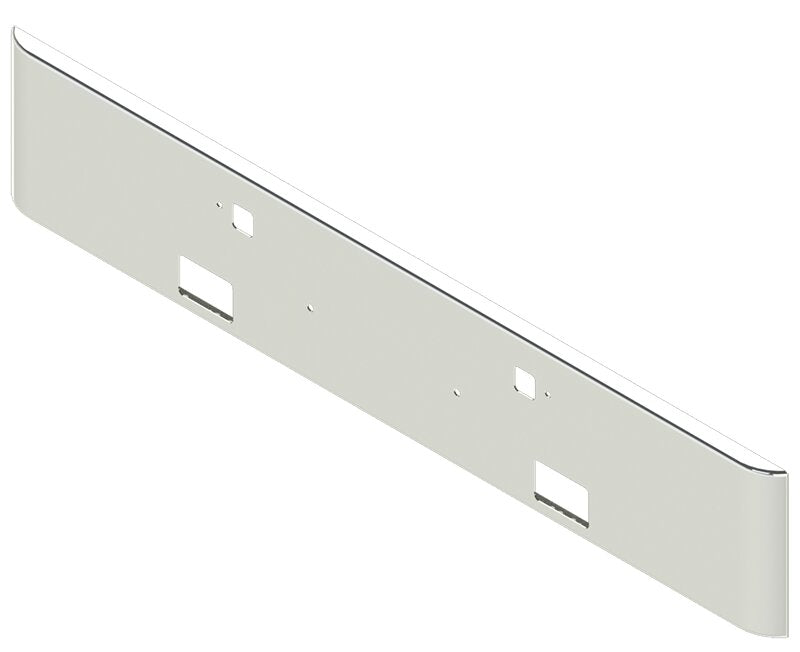 BUMPER FOR PETERBILT 365, 367, 388, 389, 567 2007-2022 18" SQUARE ROLLED END CHROME