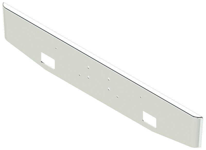 BUMPER FOR PETERBILT 365, 367, 388, 389, 567 2007-2022 16" TAPER ROLLED END CHROME