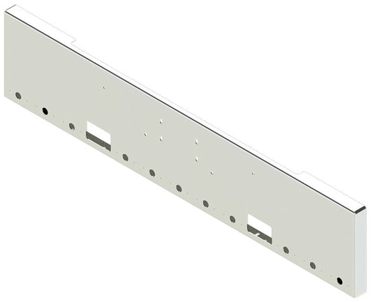 BUMPER FOR PETERBILT 365, 367, 388, 389, 567 2007-2022 20" BOXED END CHROME, LIGHT HOLES