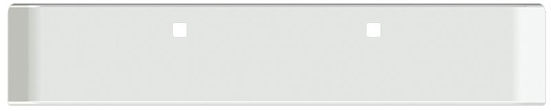 BUMPER FOR PETERBILT 365, 367, 388, 389, 567 2007-2022 18" SQUARE ROLLED END CHROME WITH TOW HOLE & NO MOUNTING HOLES AND WITH UNIVERSAL BRACKETS THAT FIT CB, CQ, FD, FE ,HA, HC, GO