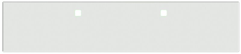 Bumper For KENWORTH, KW, W990, 2018-2026, 20", AMERICAN EAGLE BOXED END WITH 8" EARS, CHROME, TOW HOLES, BLIND MOUNT, 10ga