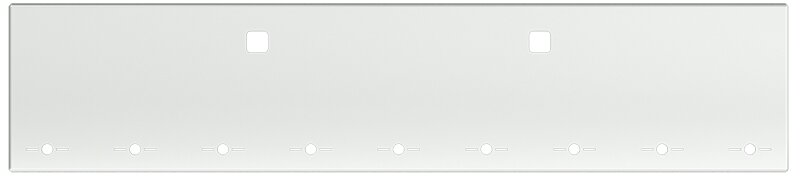 BUMPER FOR PETERBILT 365, 367, 388, 389, 567 2007-2022 20" AMERICAN EAGLE BOXED END WITH 8" EARS STAINLESS STEEL WITH TOW HOLE & NO MOUNTING HOLES AND WITH UNIVERSAL BRACKETS THAT FIT CB, CQ, FD, FE ,HA, HC, GO, LIGHT HOLES