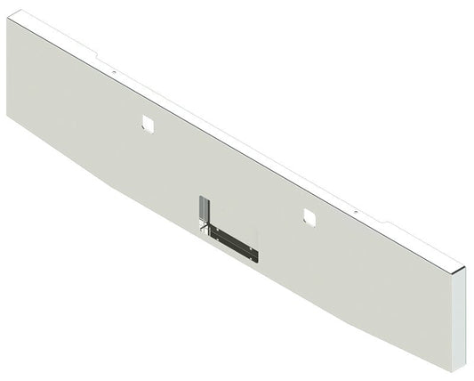 Bumper For KENWORTH, KW, W990, 2018-2026, 20" TO 18", BOXED END TAPER, CHROME, TOW HOLES, BLIND MOUNT, 10ga
