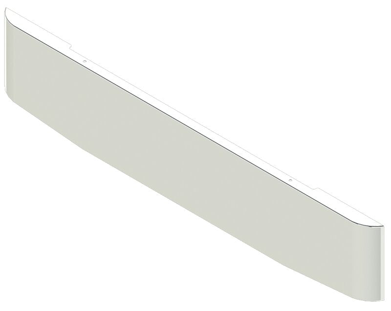 Bumper For KENWORTH, KW, W990, 2018-2026, 18" to 16", TAPER HAND FORM, CHROME, BLIND MOUNT, 7ga