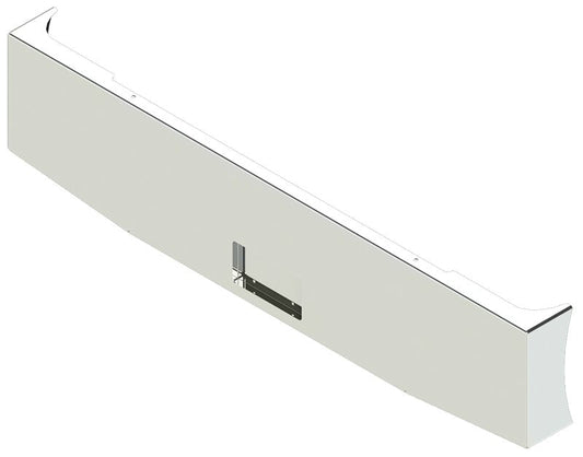 Bumper For KENWORTH, KW, W990, 2018-2026, 20" to 18", AMERICAN EAGLE BOXED END WITH 8" EARS, CHROME, BLIND MOUNT, 10ga