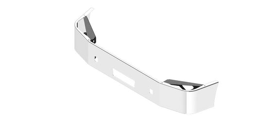 BUMPER FOR PETERBILT 384 SETBACK AXLE 2008-2015 12" TO 14" SETBACK AXLE CHROME WITH TOW HOLE & VENT HOLES