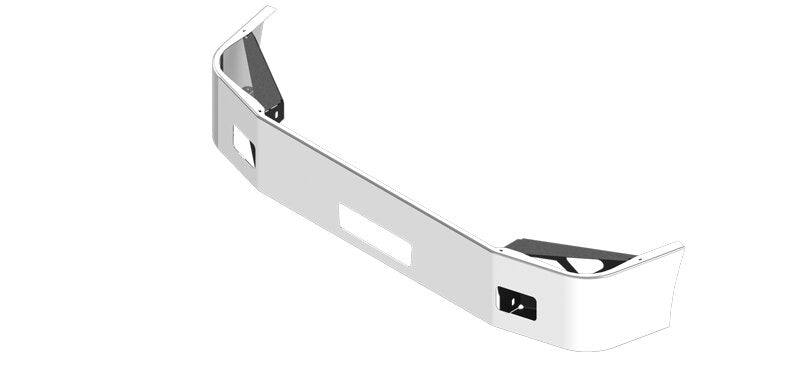 BUMPER FOR PETERBILT 384 SETBACK AXLE 2008-2015 12" TO 14" SETBACK AXLE CHROME