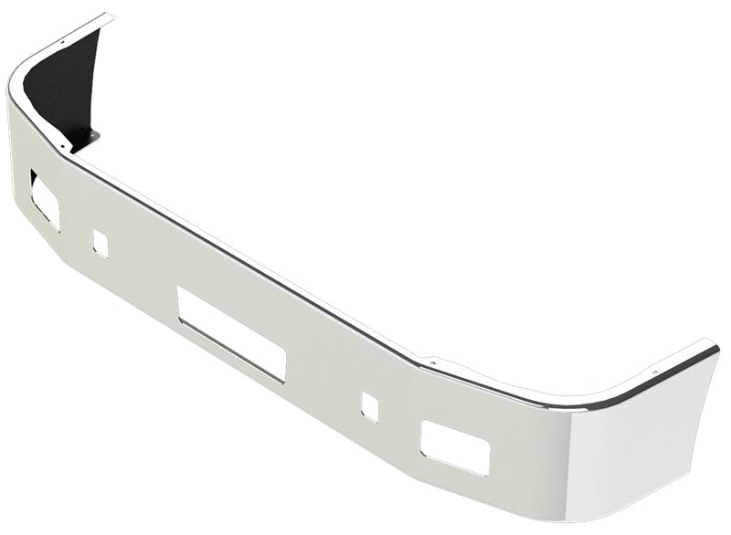 BUMPER FOR PETERBILT 384 SETBACK AXLE 2008-2015 12" TO 14" SETBACK AXLE CHROME