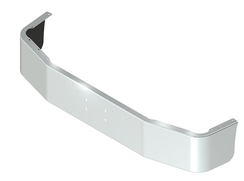 BUMPER FOR PETERBILT 367, 567 SETBACK AXLE 2007-2022 16" SETBACK AXLE CHROME WITH EXTERIOR BOLT ON HITCH HOLES