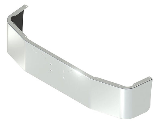 BUMPER FOR PETERBILT 367, 567 SETBACK AXLE 2007-2022 20" SETBACK AXLE CHROME WITH EXTERIOR BOLT ON HITCH HOLES
