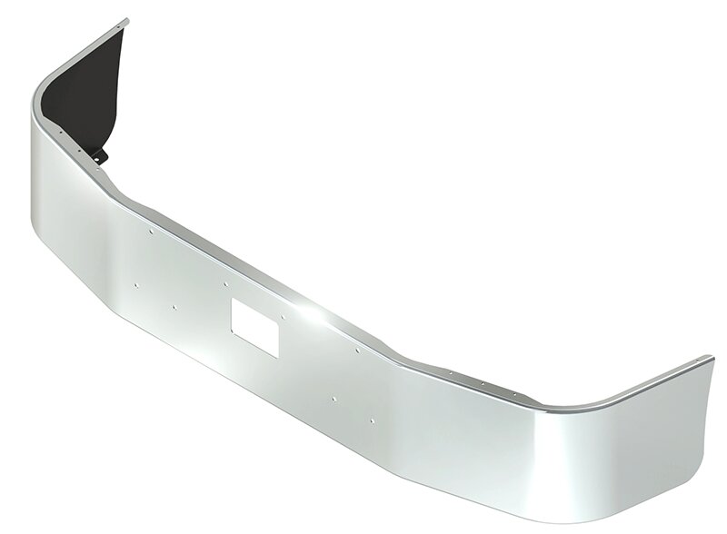 BUMPER FOR PETERBILT 385 WITH 120" BBC SETBACK AXLE 1995-2007 16" SETBACK AXLE CHROME WITH TOW HOLE