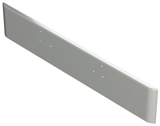 BUMPER FOR WESTERN STAR CONVENTIONAL 1967-1984 18" SQUARE ROLLED END CHROME WITH MOUNTING HOLES ONLY AND LICENSE PLATE HOLES