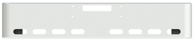 BUMPER FOR WESTERN STAR 4900SF, 4900EX, CONSTELLATION, LOWMAXX, HERITAGE 1989-2007 18" SQUARE ROLLED END CHROME WITH TOW HOLE AND 8 OVAL HOLES, LICENSE PLATE HOLES