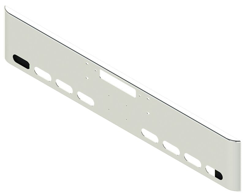 BUMPER FOR WESTERN STAR 4900SF, 4900EX, CONSTELLATION, LOWMAXX, HERITAGE 1989-2007 WITH TOW HOLE AND 8 OVAL HOLES, LICENSE PLATE HOLES