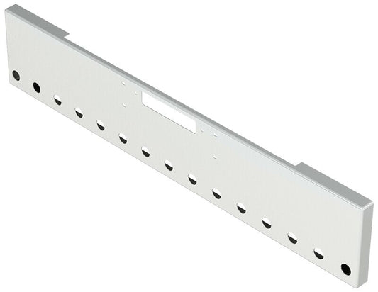 BUMPER FOR WESTERN STAR 4900SF, 4900EX, CONSTELLATION, LOWMAXX, HERITAGE 1989-2007 18" BOXED END CHROME WITH TOW HOLE AND 15 HOLES FOR 2" LIGHTS