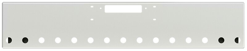 BUMPER FOR WESTERN STAR 4900SF, 4900EX, CONSTELLATION, LOWMAXX, HERITAGE 1989-2007 18" BOXED END CHROME WITH TOW HOLE AND 15 HOLES FOR 2" LIGHTS