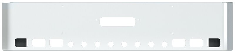 BUMPER FOR WESTERN STAR 4900SF 2008-2022 20" SQUARE ROLLED END CHROME WITH TOW HOLE, LIGHT HOLES