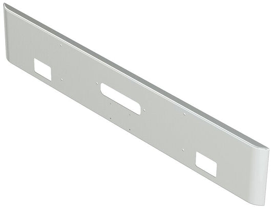BUMPER FOR WESTERN STAR 4900SF 2008-2022 18" SQUARE ROLLED END CHROME AND LICENSE PLATE HOLES