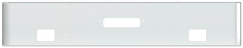 BUMPER FOR WESTERN STAR 4900SF 2008-2022 18" SQUARE ROLLED END CHROME AND LICENSE PLATE HOLES