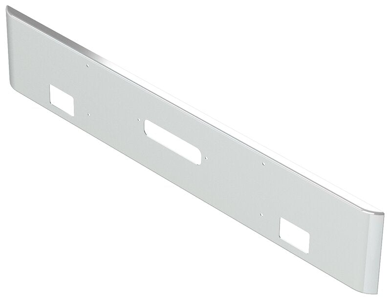 BUMPER FOR WESTERN STAR 4900SF 2008-2022 18" SQUARE ROLLED END STAINLESS STEEL