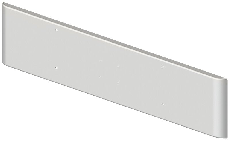BUMPER FOR WESTERN STAR 4700SF 2008-2022 18" SQUARE ROLLED END CHROME WITH MOUNTING HOLES ONLY AND LICENSE PLATE HOLES