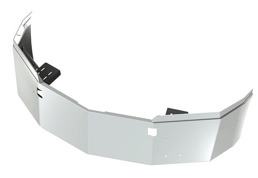 BUMPER FOR WESTERN STAR 5700XE 2015-2022 16" SETBACK AXLE WITH TOP EXTENSIONS CHROME WITH MOUNTING HOLES ONLY