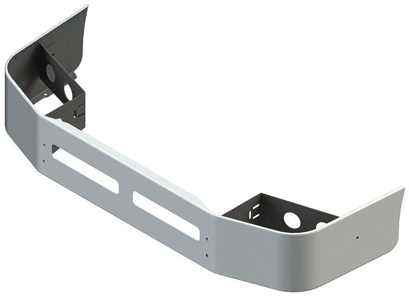 BUMPER FOR VOLVO VNL SETBACK AXLE - REPLACES PLASTIC & FIBERBLASS 1996-2003 12" TO 14" SETBACK AXLE CHROME WITH TOW HOLE