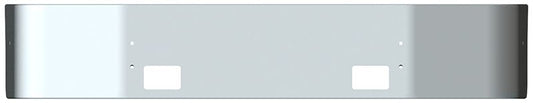 BUMPER FOR VOLVO VNL SETBACK AXLE - REPLACES PLASTIC & FIBERBLASS 1996-2003 16" SETBACK AXLE CHROME WITH RECTANGULAR FOG LIGHT HOLES